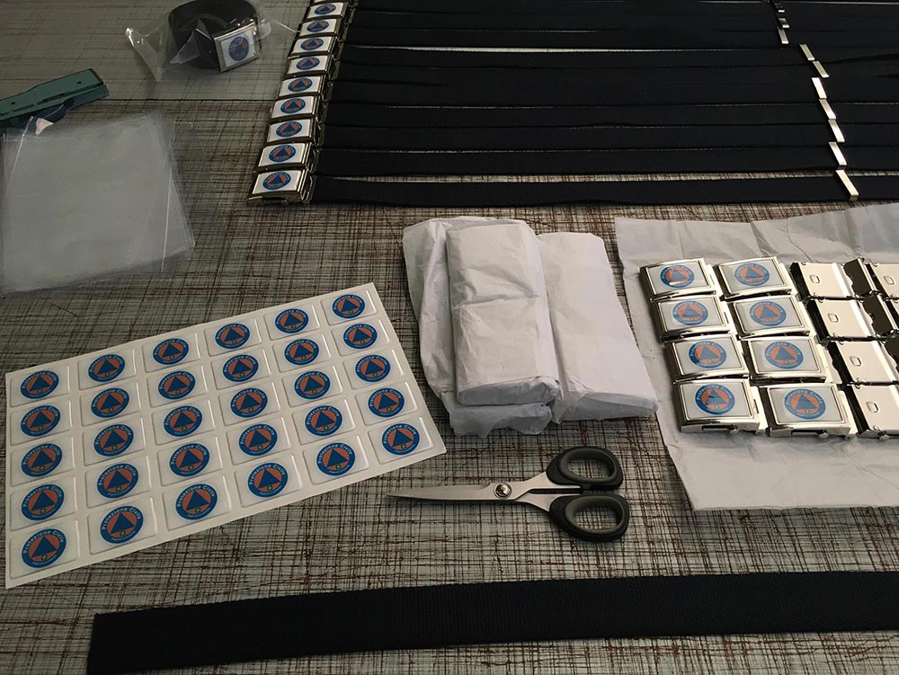 Realizzazione cinture in canapa con il tuo logo.