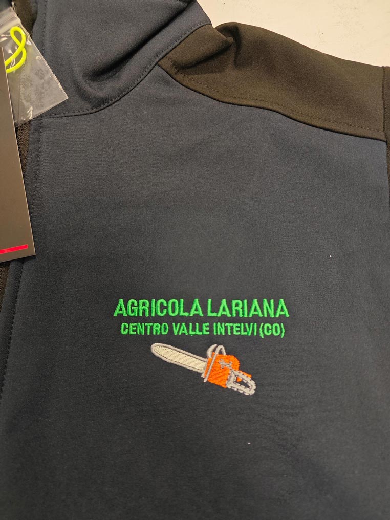 Giubbotto da lavoro con logo ricamato