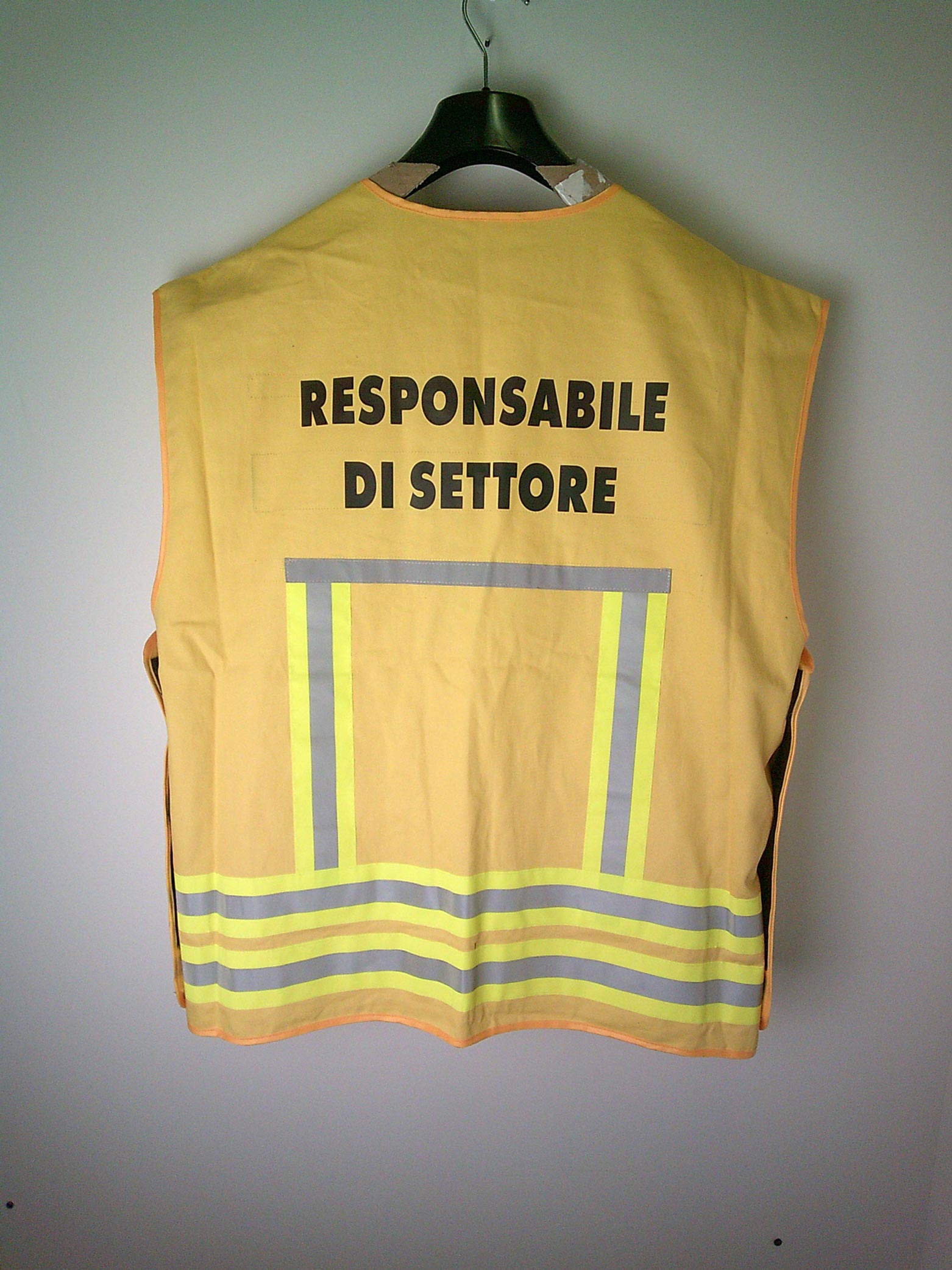 Gilet antincendio giallo con stampa certificata