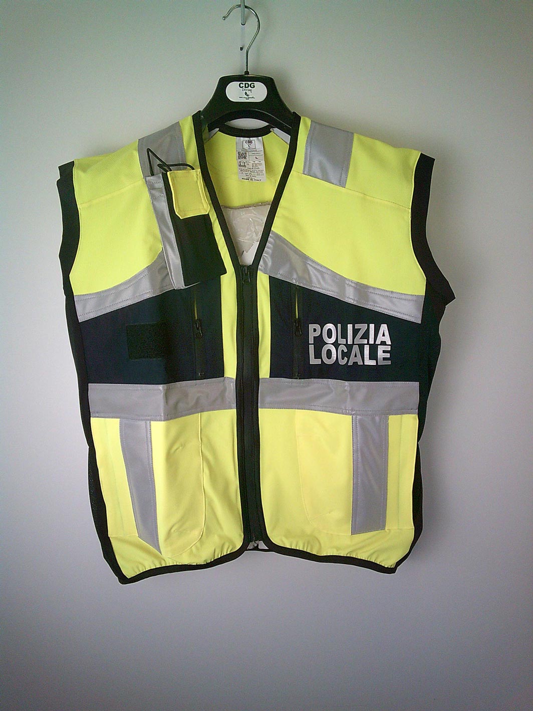 Gilet da intervento fluo personalizzato con stampa
