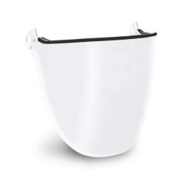 Visiera Parasole Per Casco TOPTIE – Protezione Solare A Rete Alta Visibilità Con Fascia Riflettente – Giallo/Arancione