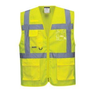 Gilet traforato con zip EN 20471 Classe 2