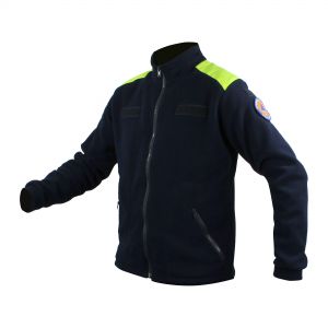 Pile blu con zip lunga Protezione Civile