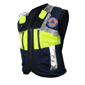 Gilet operativo in cordura elasticizzata Protezione Civile