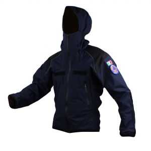 Guscio impermeabile rip-stop inserti neri Protezione Civile