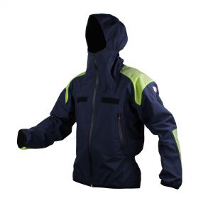 Guscio impermeabile in inserti giallo fluo Protezione Civile