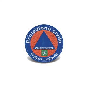 Fregio Protezione Civile Volontario Lombardia (Ø 10 cm)