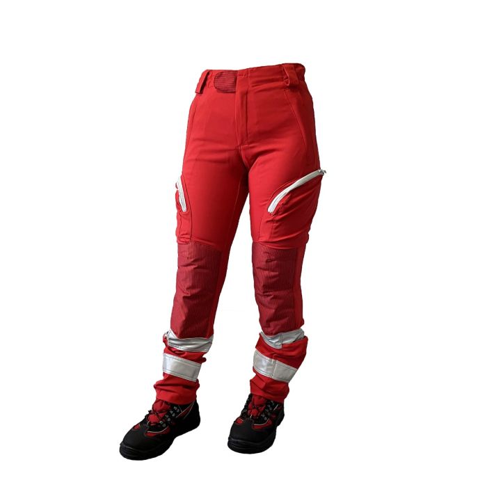 Pantalone operativo elastizzato con toppe rosse CRI