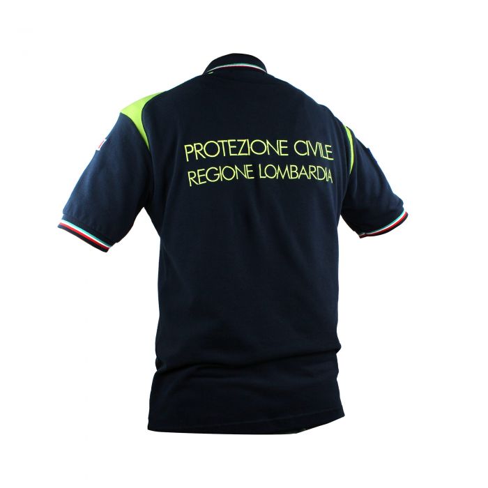 VELILLA T-shirt Alta Visibilità Manica Corta - Poliestere Riciclato, Colori Blu Navy E Giallo Fluoro, Taglia L, EN 20471 Classe 1, UPF 50+ - 5