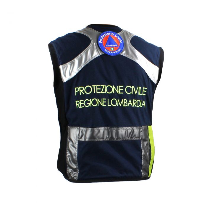 Gilet operativo in cordura elasticizzata Protezione Civile Casa della Gomma
