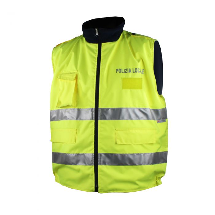 Gilet Sicurezza Giallo Fluorescente Per Ciclismo &ndash; Alta Visibilit&agrave;, Smanicato E Leggero